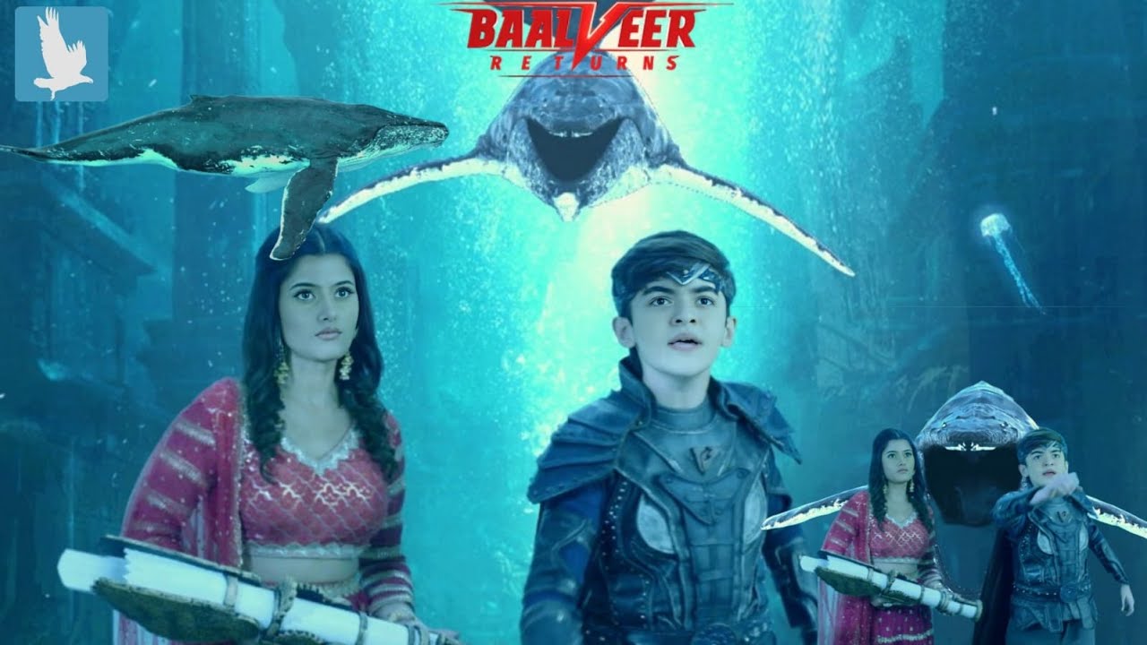 व्हेल मछली ने जिंदा निगला विवान-अनन्या को, ये सीन बच्चों को दिखाना मना है || Baalveer Returns