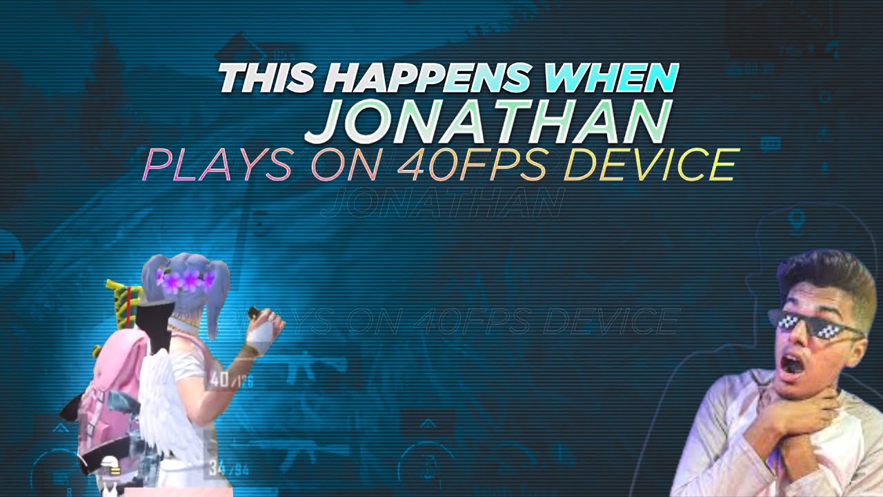 THIS HAPPENS WHEN JONATHAN PLAYS ON 40 FPS ! POWER OF MI ! BGMI MONTAGE ! GLiMPSE GAMING