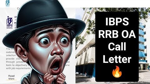 📢📢 IBPS RRB CLERK PRE ✅ CALL   LETTER ✉️ Latest Update Today ❓ TIMING ::::?