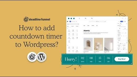 How to add add countdown timers to Wordpress?