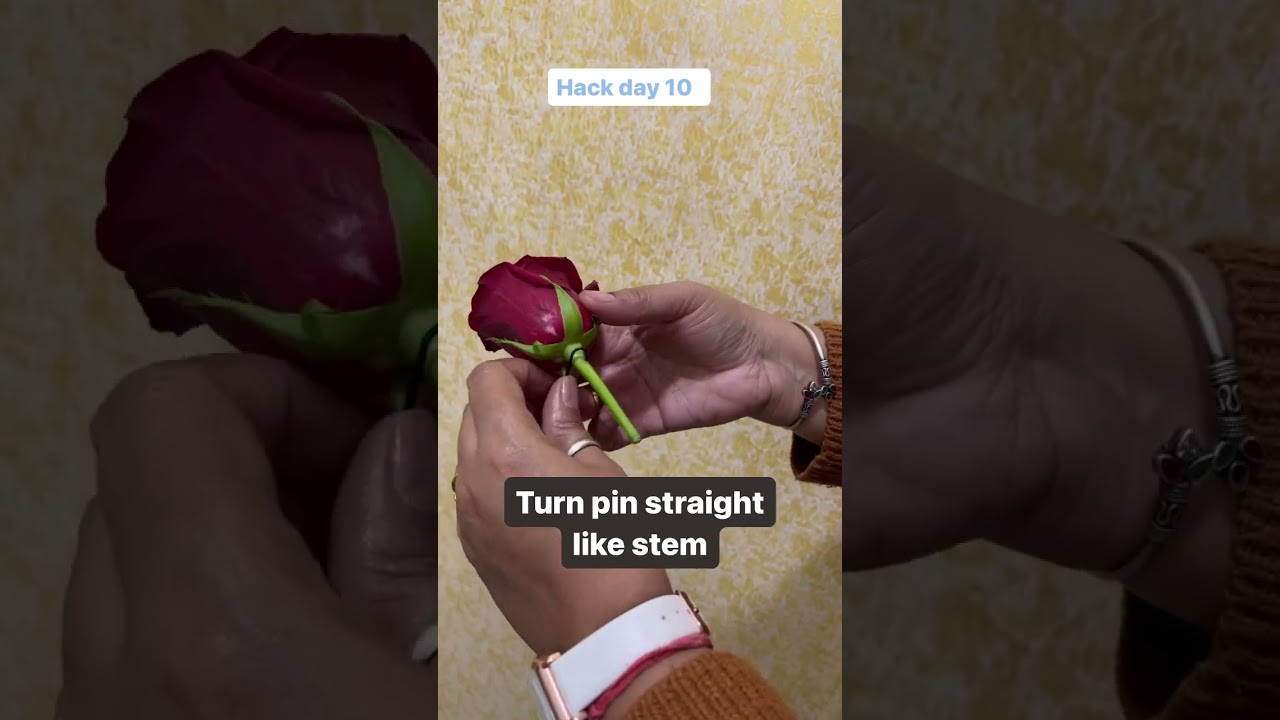 How to fix rose on bridal bun like a pro 