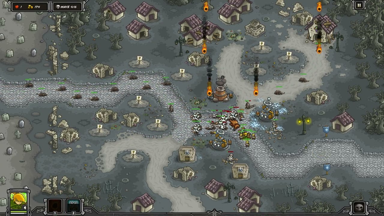 Прохождение игры Kingdom Rush ⚔️ Rotwick 🏚️ Heroic Veteran на 100%