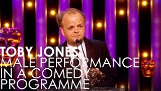 Toby Jones wins Male Performance in a Comedy Programme | BAFTA TV Awards 2018