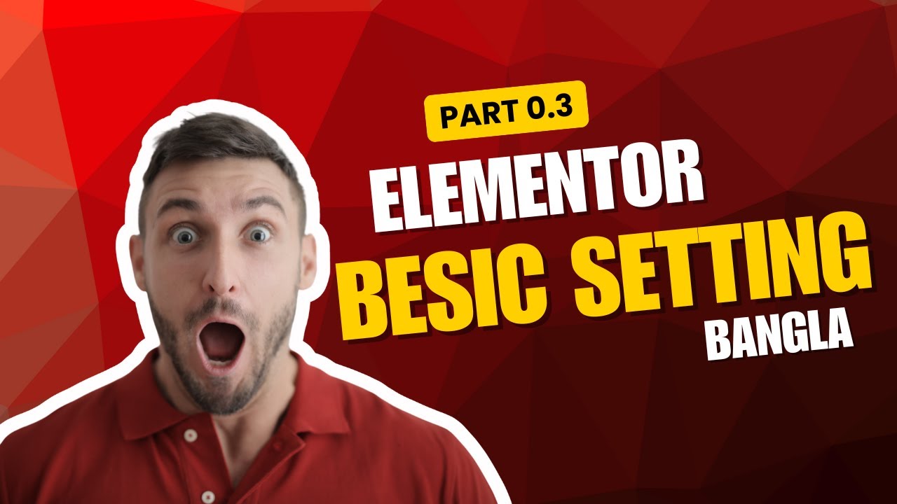 0.3: Elementor basic setting - YouTube