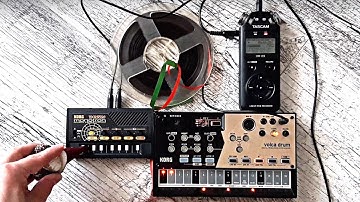 Volca Drum Techno Pattern #7 (with Korg Monotron Delay)