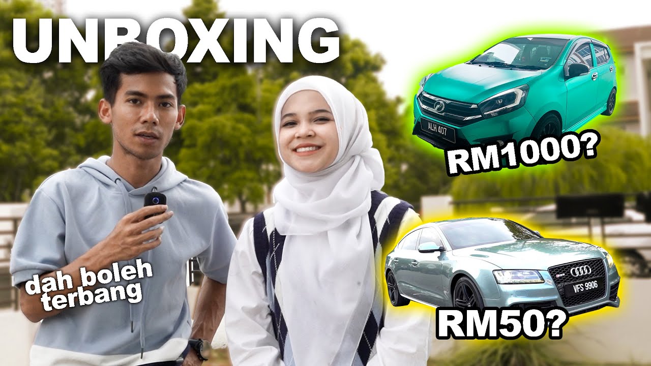 UNBOXING AKSESORI KERETA AUDI DAN AXIA! AXIA NAMPAK LEBIH HAPPY!