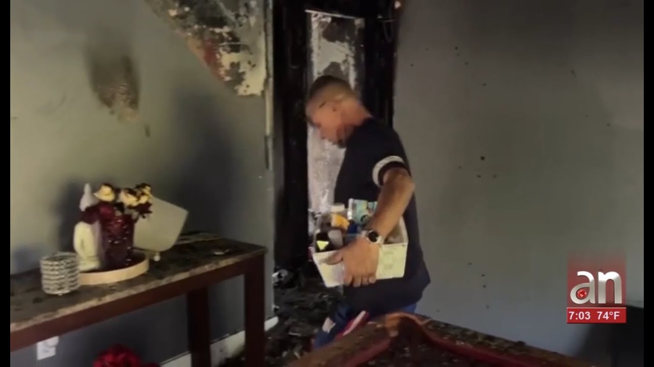 americateve | En medio de las Navidades, familia cubana lo pierde todo tras voraz incendio