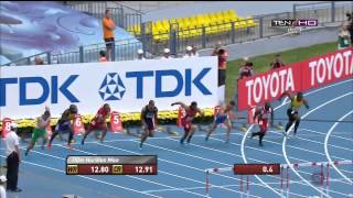 IAAF Moscow 2013 Mens 110m Hurdles Semi Final 1
