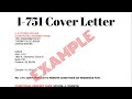 I-751 Cover Letter | Petition To Remove Conditions On Residence 2020