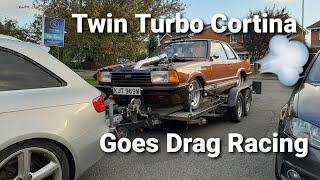 Testing the Twin Turbo Ford Cortina * Drag Racing *