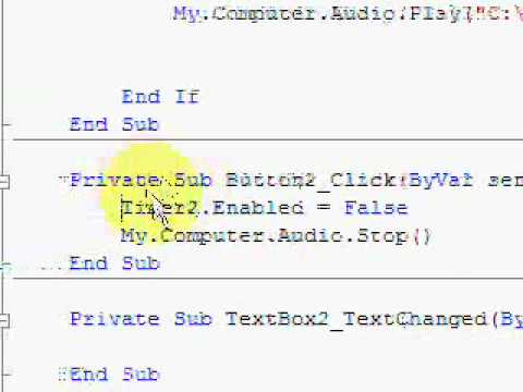 VB.net alarm clock