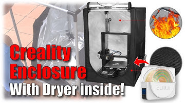 Creality 3D Printer Enclosure: Unboxing, Setup, and placing filament dryer inside!