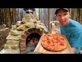 Building a Rock Pizza Oven! | Primitive Cooking at the off Grid Cabin