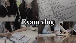 [exam vlog] 📚치열했던 중2의 마지막 중간고사 기간🔥 ~ 중간고사 끝난 후의 노는 일상 🫧 / 09 / 시험기간 / 공부 브이로그