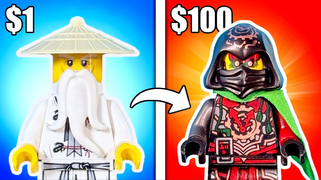 $1 vs $100 LEGO Ninjago Minifigures