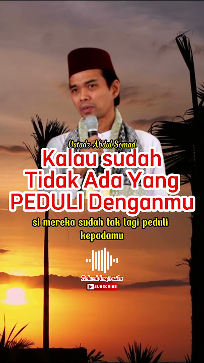 Dakwah Singkat - Ustadz Abdul Somad Tidak Ada Yang Peduli #shorts #kajianislam #ceramahsingkat