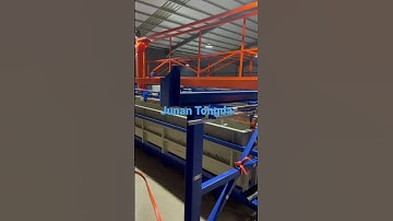 Full automatic aluminum anodizing dyeing equipment #electroplating #anodizing #junantongda