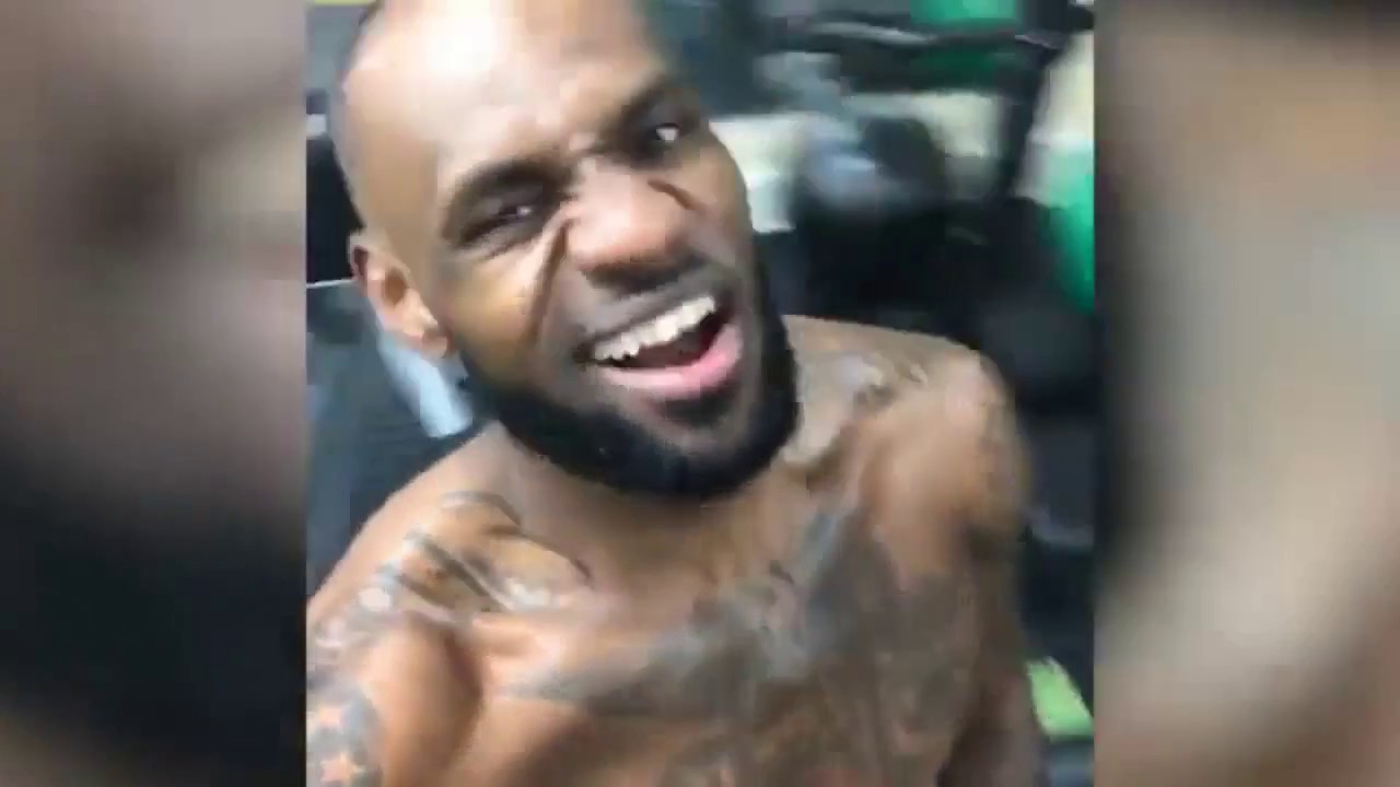 Lebron James dances and raps along to song after workout