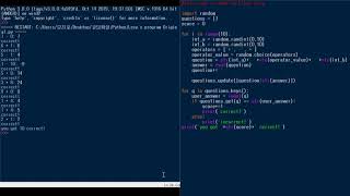 Simple math game by Ethan Levy with python