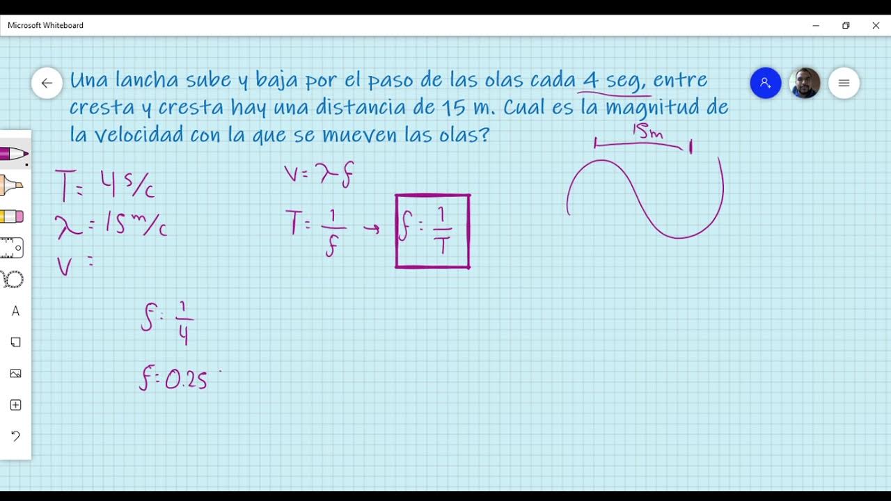 EJEMPLO DE ONDAS MECANICAS CALCULO DE VELOCIDAD CON EL PERIODO YouTube EJEMPLO DE ONDAS MECANICAS CALCULO DE VELOCIDAD CON EL PERIODO YouTube