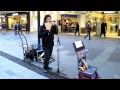 Pan flute player performing in street of Sydney - YouTube