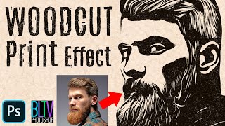 Photoshop: How to Create the Look of a WOODCUT PRINT