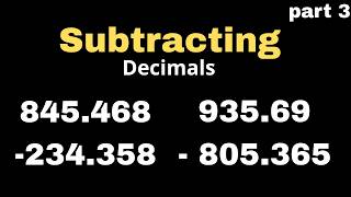 FASTEST Way TO SUBTRACT DECIMAL IN SECOND \\DECIMAL KO MINUS KAISY KREIN