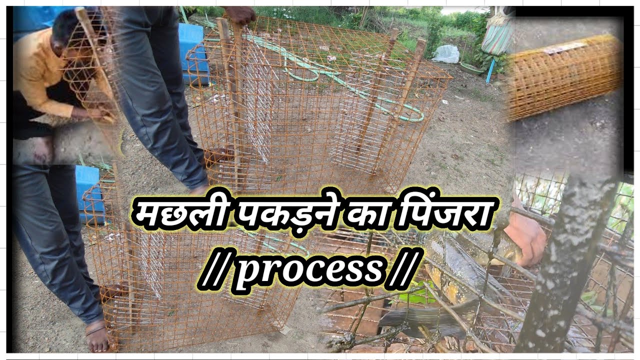 मरल पकडनेका पिंजरा कैसे बनाये  maral fish pakadneka pinjra kaise banaye #fishingvideo