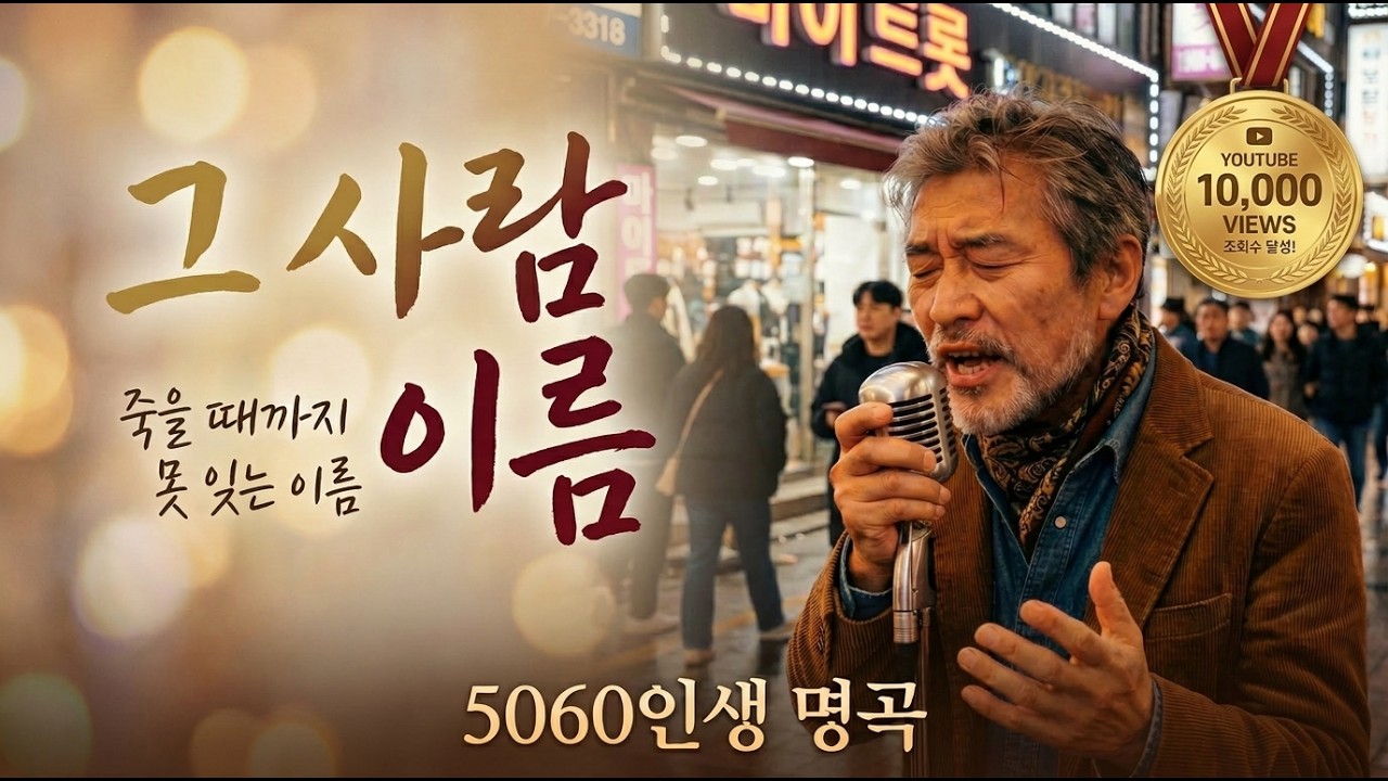 [5060인생명곡] 지울 수도 없고 말할 수도 없어💔 첫사랑 그 이름 하나 | 감성 트로트 AI 가수, 진태수