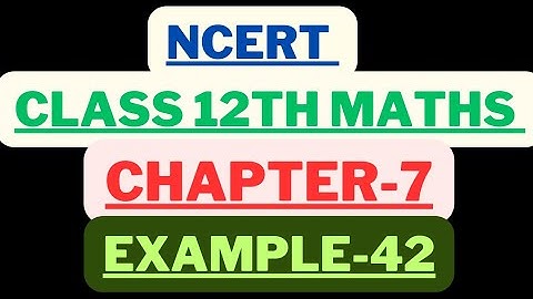 Example 42 Chapter 7 Integration Class 12 Maths | NCERT | Class 12 Maths | Chapter 7 | Example 42 |