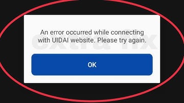 Fix An error occurred while connecting with UIDAI website. Problem solve in MobiKwik Zip & KYC