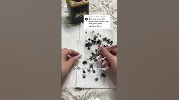 How to reuse lashes tutorial / cleaning #lashes #diylashes #lashtips #lashtutorial #volashes