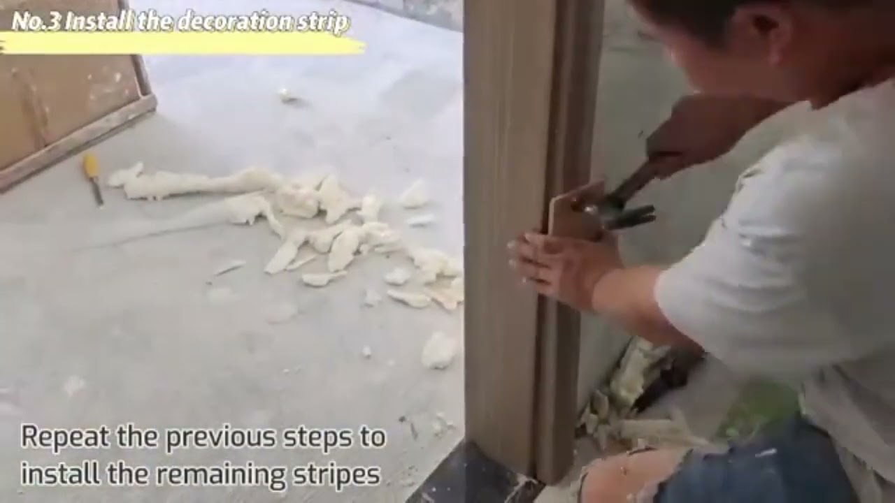 wpc door installation video