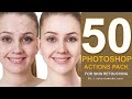 50 photoshop actions pack for skin retouching