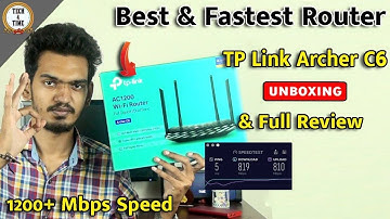 TP-Link AC1200 Archer A6 Router Unboxing & Full Review in Tamil | Best & fast Router 😍🔥