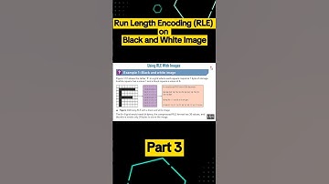 Run-Length Encoding (RLE) on Black and White Image #runlengthencoding #rle #image #compression