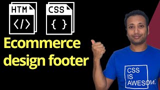 CSS ecommerce project in Bangla part-5 : responsive footer
