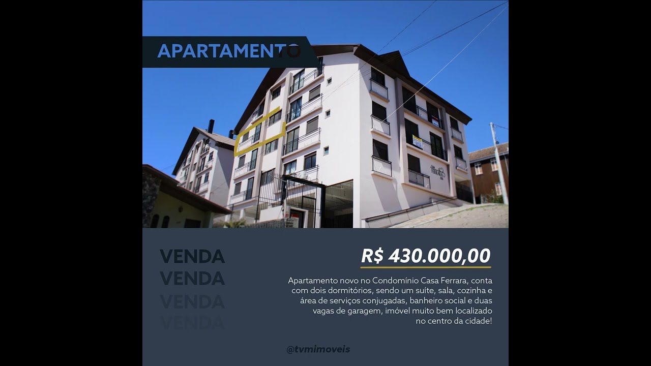 Apartamento à venda no Condomínio Casa Ferrara - Antônio Prado/RS