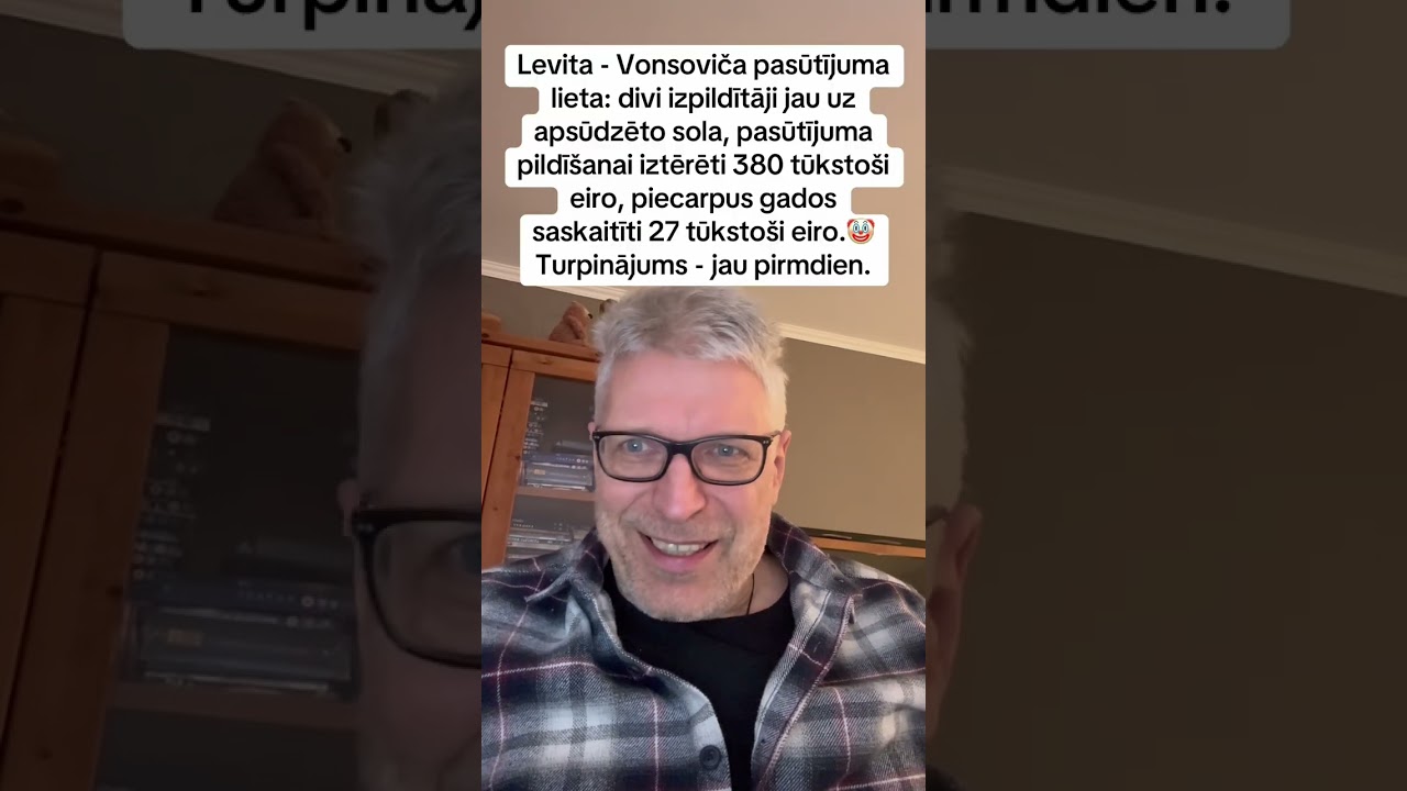 Levita - Vonsoviča pasūtījuma lieta: 2 izpildītāji uz apsūdzēto sola, 5 gados iztērēti 380 000 eiro🤡