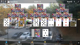 Microsoft Solitaire Collection Fall 2022 Custom Theme Preview-TriPeaks-Random Difficulty screenshot 5