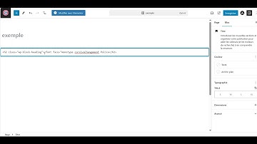 Comment changer le type de police dans Wordpress