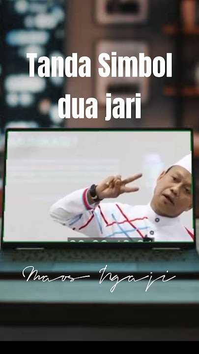 Simbol tanda dua jari #ngaji #ustaddasatlatif