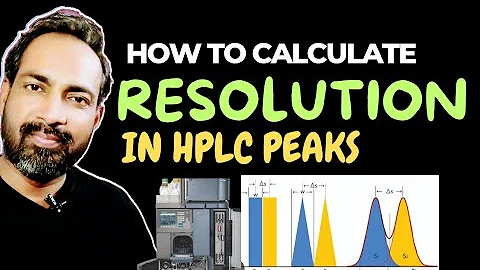 HOW TO SET RESOLUTION IN HPLC PEAKS | HOW TO CALCULATE RESOLUTION IN PEAKS