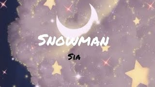 SNOWMAN-SIA | MUSIC LYRICS EDIT BY.KARI-TUBE#music #lyrics #sia