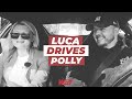 Luca brecel drives his new ferrari with polly james