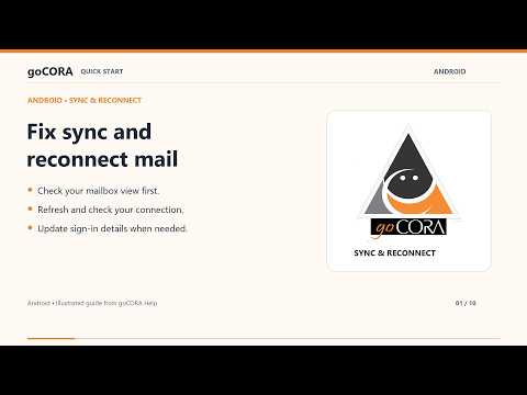 Fix sync and reconnect email in goCORA on Android