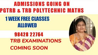 TRB Polytechnic Maths Major Class 22
