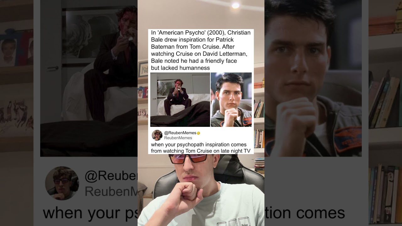 In 'American Psycho' (2000), Christian Bale drew inspiration for Patrick Bateman from Tom Cruise