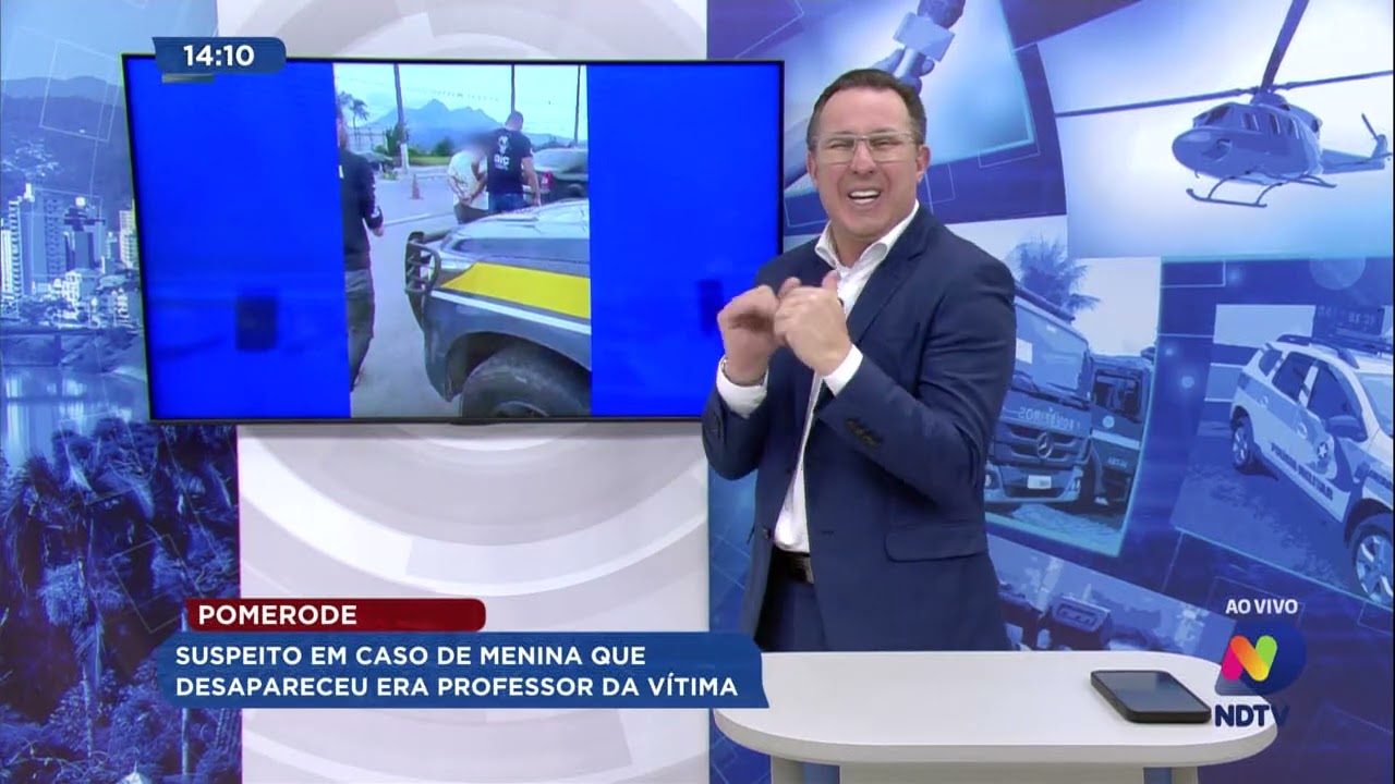 Pomerode: suspeito em caso de menina que desapareceu era professor da vítima