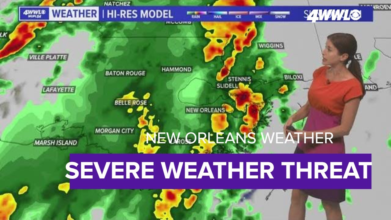 New Orleans Weather: Severe storms in forecast Sunday - YouTube